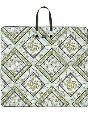 Victoria's Secret Light Blue, Green and Gold Nautical Print Scarf